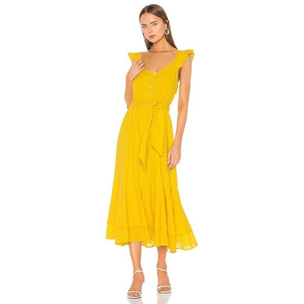 Revolve, Cleobella Harlow Ankle Dress in Lemon S